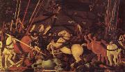 UCCELLO, Paolo The battle of San Romano the victory uber Bernardino della Carda oil painting